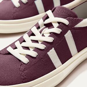 Like New Rothy's RSO2 burgundy and white sneaker